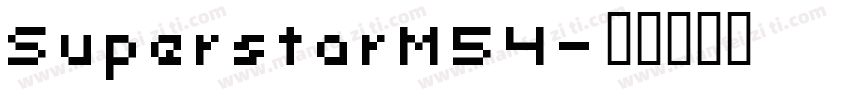 SuperstarM54字体转换