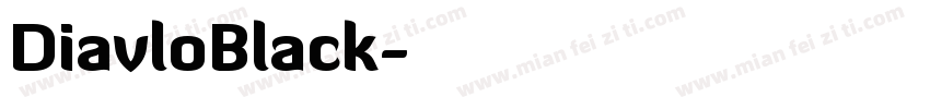 DiavloBlack字体转换