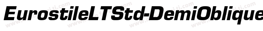 EurostileLTStd-DemiOblique字体转换