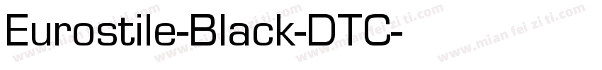 Eurostile-Black-DTC字体转换