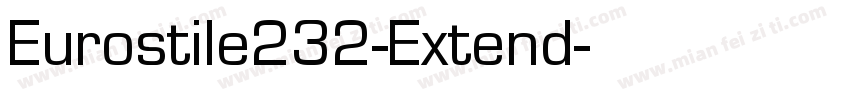 Eurostile232-Extend字体转换