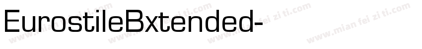 EurostileBxtended字体转换