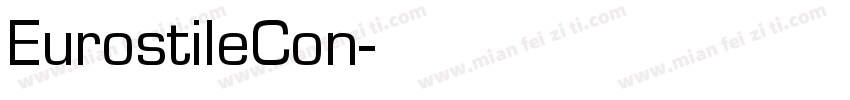 EurostileCon字体转换