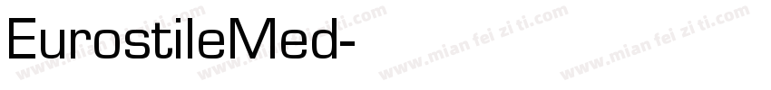 EurostileMed字体转换