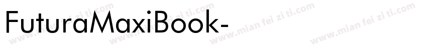 FuturaMaxiBook字体转换