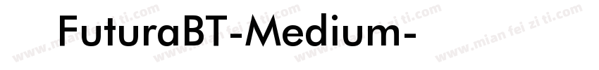 英文字体FuturaBT-Medium字体转换