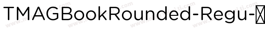 TMAGBookRounded-Regu字体转换