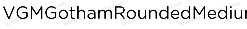 VGMGothamRoundedMedium字体转换