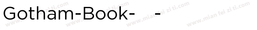 Gotham-Book-粗体字体转换