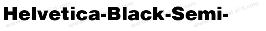 Helvetica-Black-Semi字体转换