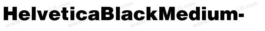 HelveticaBlackMedium字体转换
