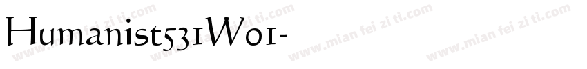 Humanist531W01字体转换