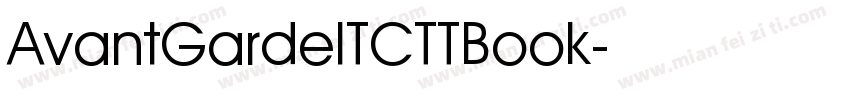 AvantGardeITCTTBook字体转换