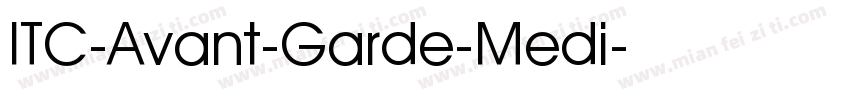 ITC-Avant-Garde-Medi字体转换