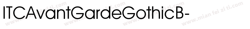 ITCAvantGardeGothicB字体转换
