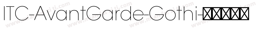 ITC-AvantGarde-Gothi字体转换