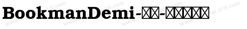 BookmanDemi-常规字体转换