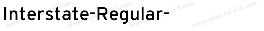 Interstate-Regular字体转换