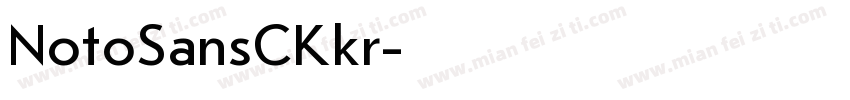 NotoSansCKkr字体转换