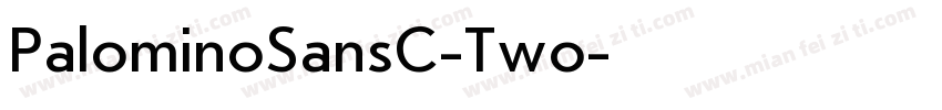 PalominoSansC-Two字体转换
