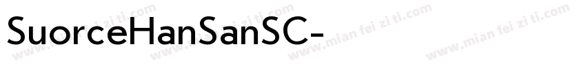 SuorceHanSanSC字体转换