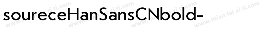 soureceHanSansCNbold字体转换