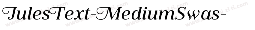 JulesText-MediumSwas字体转换