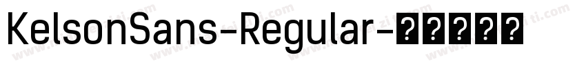 KelsonSans-Regular字体转换