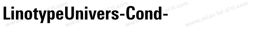 LinotypeUnivers-Cond字体转换