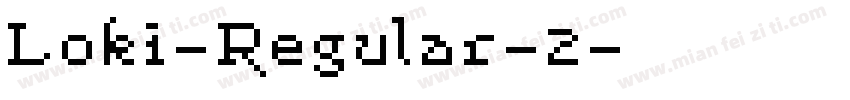 Loki-Regular-2字体转换