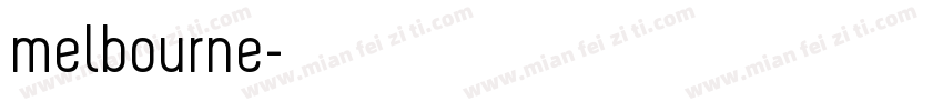 melbourne字体转换