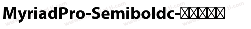 MyriadPro-Semiboldc字体转换