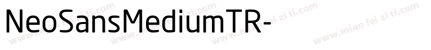 NeoSansMediumTR字体转换
