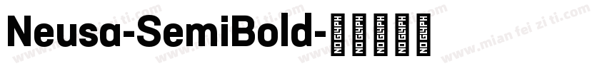 Neusa-SemiBold字体转换