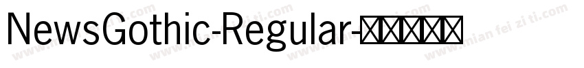 NewsGothic-Regular字体转换