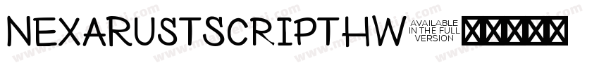 NexaRustScriptHW字体转换