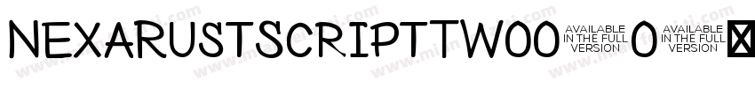 NexaRustScriptTW00-0字体转换