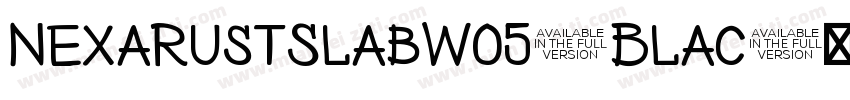 NexaRustSlabW05-Blac字体转换