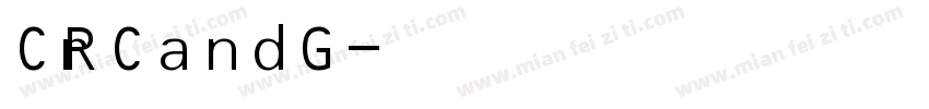 CRCandG字体转换