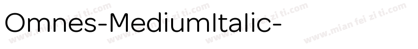 Omnes-MediumItaIic字体转换