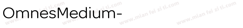 OmnesMedium字体转换