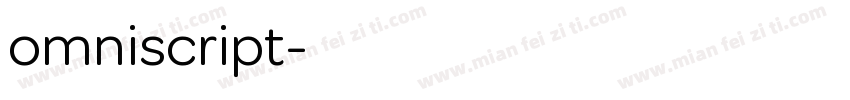 omniscript字体转换