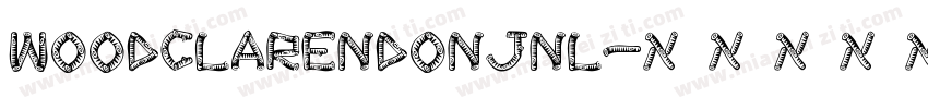 WoodClarendonJNL字体转换