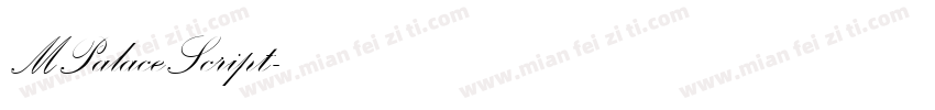 MPalaceScript字体转换
