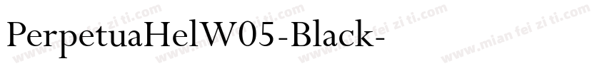 PerpetuaHelW05-Black字体转换
