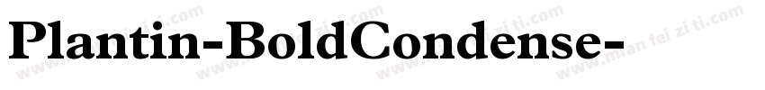 Plantin-BoldCondense字体转换