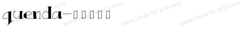 quenda字体转换