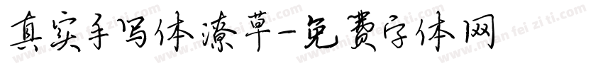 真实手写体潦草字体转换