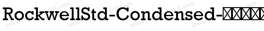 RockwellStd-Condensed字体转换