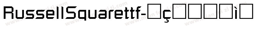 RussellSquarettf字体转换